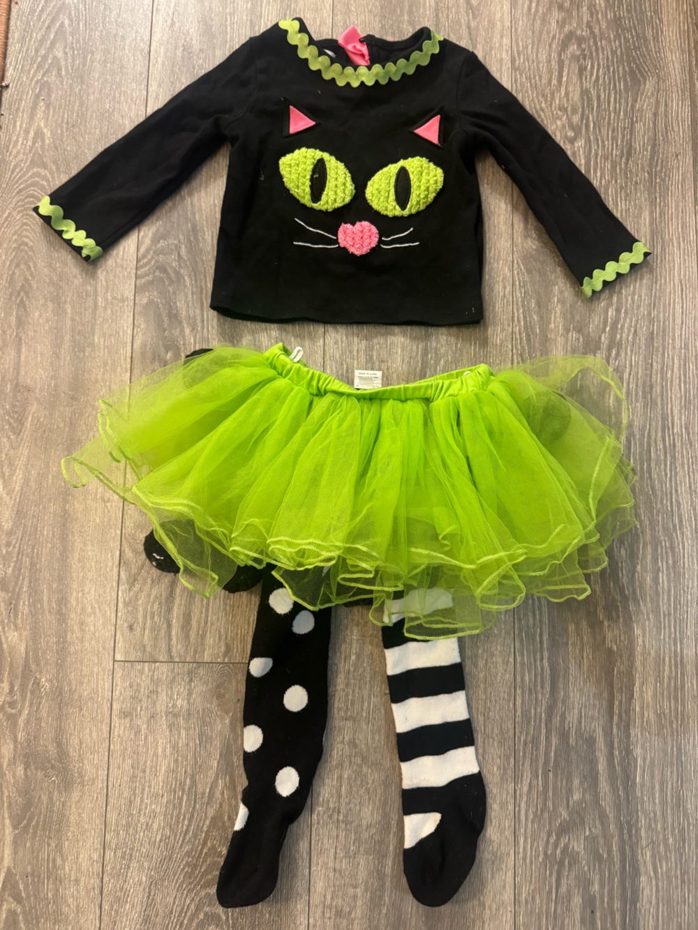 Mud Pie Neon Lime Layered Tulle Tutu Skirt